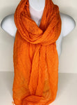 Muslin cotton scarf in orange