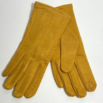 Mustard stitch gloves